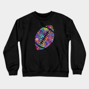 American Football ball watercolor Crewneck Sweatshirt